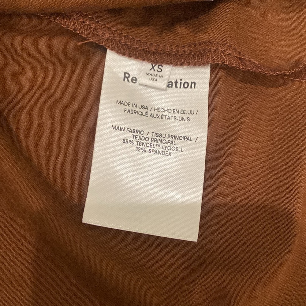 New with Tags! Reformation Rylan Chestnut Skirt, XS - Picture 6 of 7